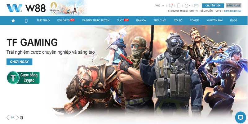 W88 Esports - Cá Cược Thể Thao Điện Tử Hấp Dẫn Nhất 2026 2 Cá độ W88 Esports đang là sảnh game gây sốt trên thị trường giải trí trực tuyến