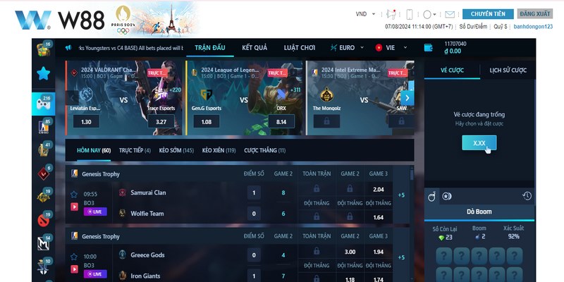 W88 Esports - Cá Cược Thể Thao Điện Tử Hấp Dẫn Nhất 2026 6 Nâng cao cơ hội thắng khi cá cược W88 Esports từ việc học hỏi kinh nghiệm