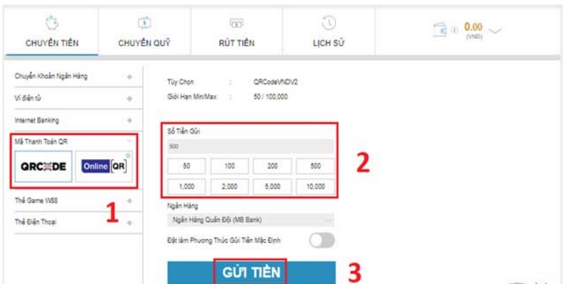 W88 Nạp Tiền - Cách Giao Dịch Nhanh Thành Công 100% 2 Người chơi cần chú ý hạn mức W88 nạp tiền tối thiểu và tối đa