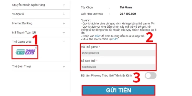 W88 Nạp Tiền - Cách Giao Dịch Nhanh Thành Công 100% 5 Xác nhận thông tin trước khi gửi cho W88 là điều quan trọng